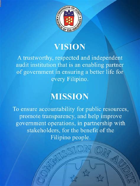 coa mission and vision|SDGs .